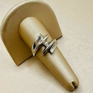 EUC Vintage Unisex 925 Sterling Silver Statement Ring